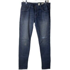 All saints Jacks Place Womens Size 30/32 Skinny Jeans Distressed Medium Wash